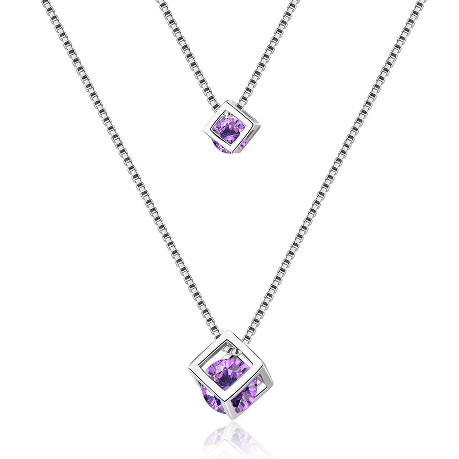 SAY Halskette, 925 Silber, Moissanit, Damen - Bild 2