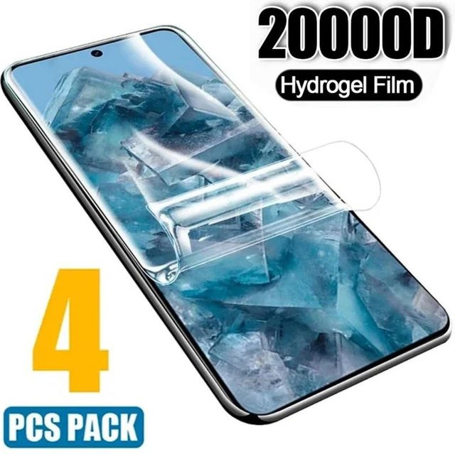 4er-Pack Hydrogel-Displayschutzfolie für Google Pixel 7, 8, 9 Pro und 9 Pro XL, transparent - Bild 1