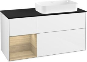 V&B Waschtischunterschrank Finion mit Wandbeleuchtung, Farbe: Weiß lackiert, B: 120 cm, T: 60 cm, H: 60 cm - Bild 1