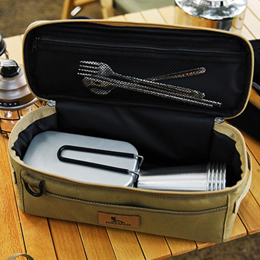 Super Six Küchenutensilien-Aufbewahrungstasche aus wasserabweisendem Oxford-Stoff für Picknick und Grillen - Bild 3