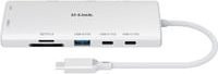 D-Link 10-in-1 USB-C Dockingstation DUP-A01 mit Ethernet/LAN und 4K UHD Unterstützung in Weiß - Bild 1