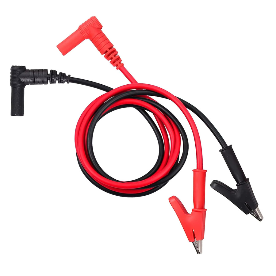 AOKIN Messleitung mit Bananenstecker und Krokodilklemme, Rot, 15 A, 1000 V - Bild 2