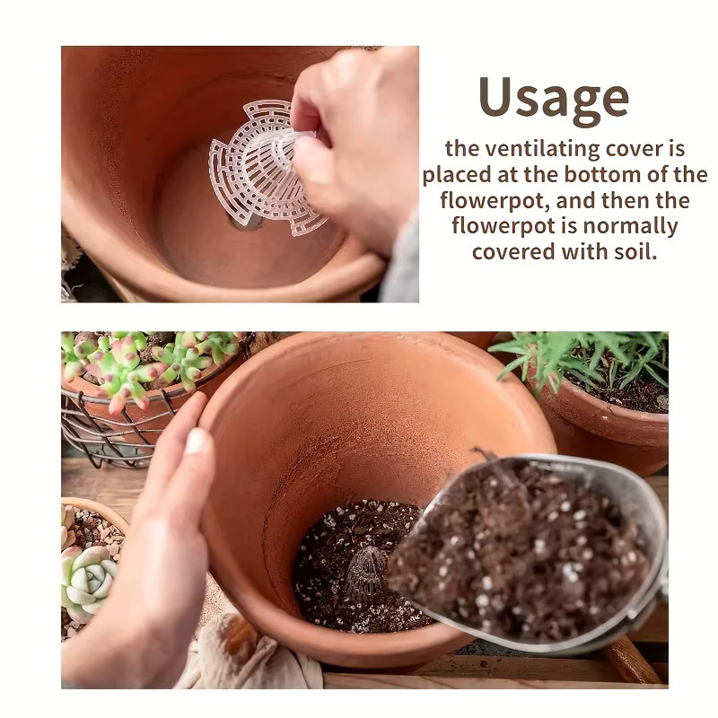 Kegelförmige Dichtung für Blumentopf-Drainageabdeckung zur Vermeidung von Wasserleckagen für Sukkulenten und Zimmerpflanzen - Bild 5