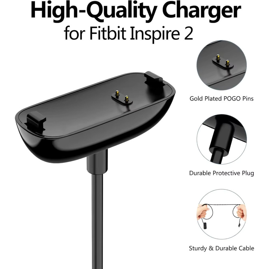 Fitbit Ersatzladegeräte USB-C, Schwarz, 2er-Pack - Bild 2