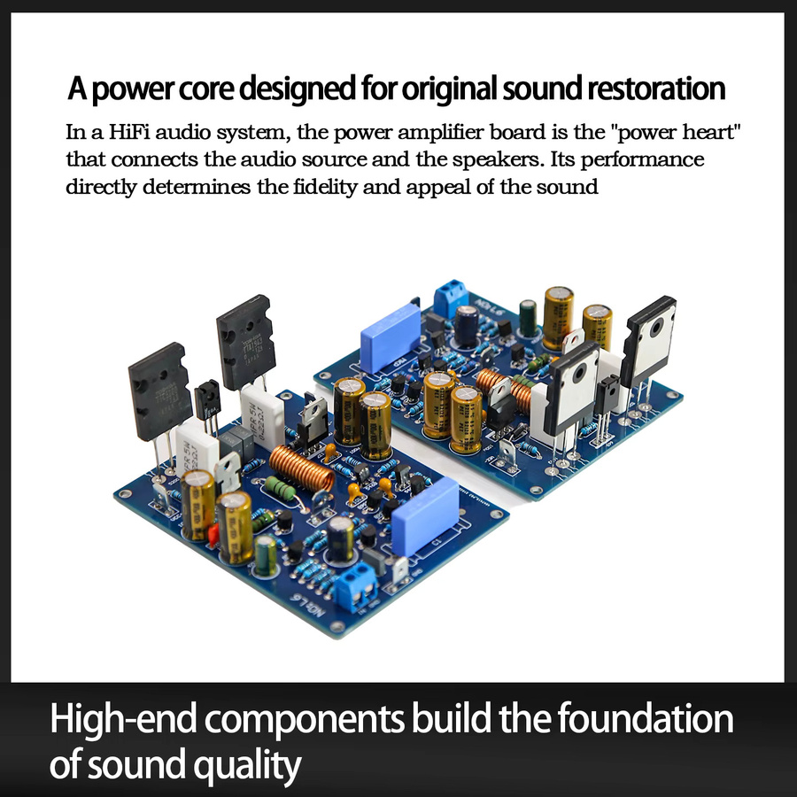 Ysaio L6Hifi Audiophile-Grade Leistungsverstärker-Platine Klasse A/B Fertigmontierte Audio-Verstärker-Platine - Bild 2
