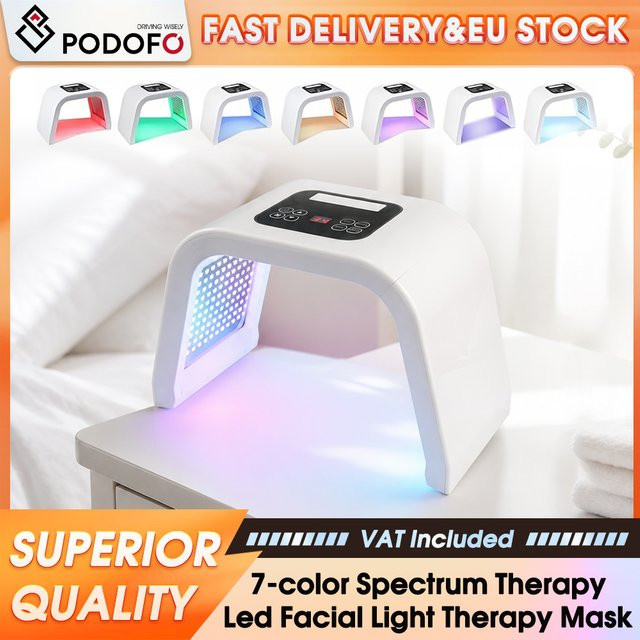Podofo LED-Gesichtsmaske für Lichttherapie, Unisex - Bild 1