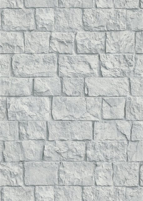 Erismann Vliestapete Stones in Grau, B: 0,53 m x L: 10,05 m - Bild 1