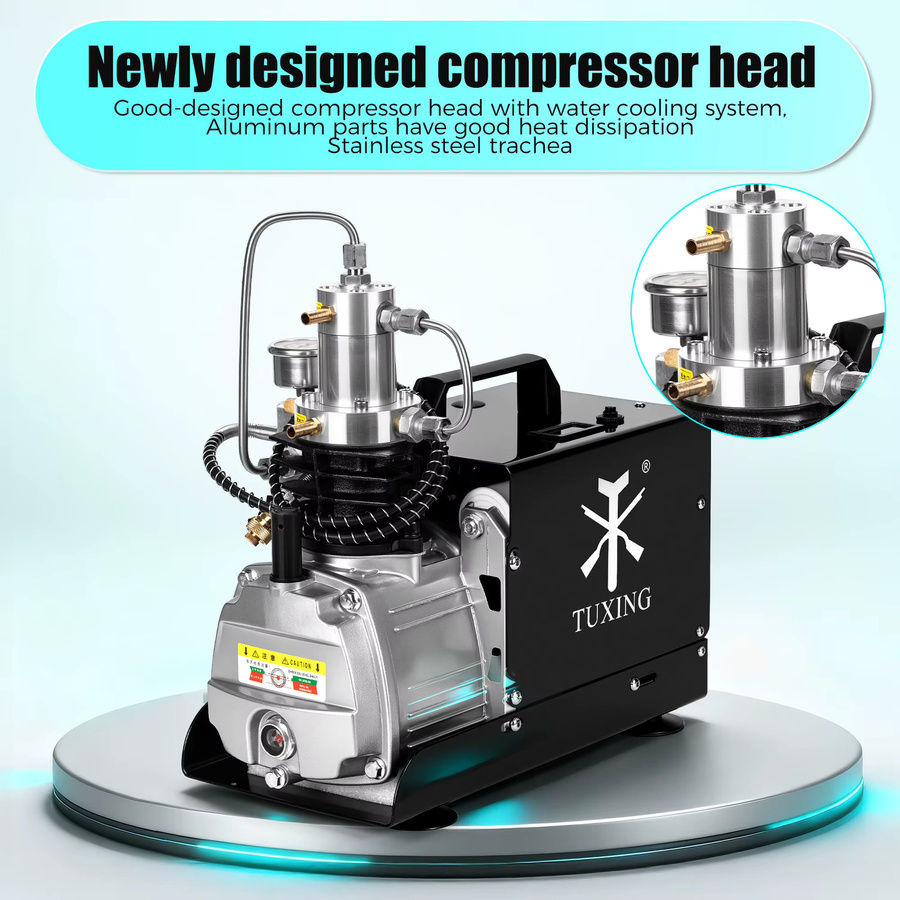 TUXING Elektrischer PCP Hochdruck-Kompressor 300 Bar 4500 Psi für Tauchtanks und PCP Gewehre 220V TXES021 - Bild 2