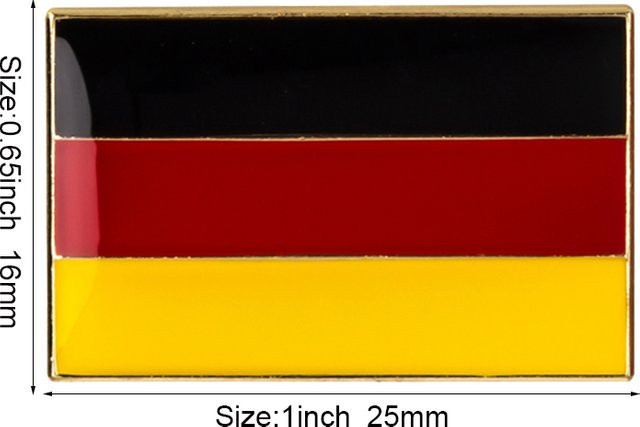 KSPIN Anstecknadel Deutschland-Flagge, Metall - Bild 1