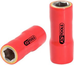 KS Tools Isolierte Stecknuss 1/4 Zoll 7mm Rot aus Chrom-Vanadium - Bild 1