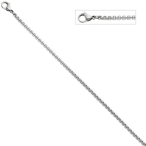 Colfem Venezianerkette Edelstahl, 3 mm, 45 cm, Unisex - Bild 1