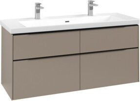 V&B Waschtischunterschrank Subway 3.0 in Taupe, B/T/H: 127,2 x 57,6 x 47,8 cm - Bild 1