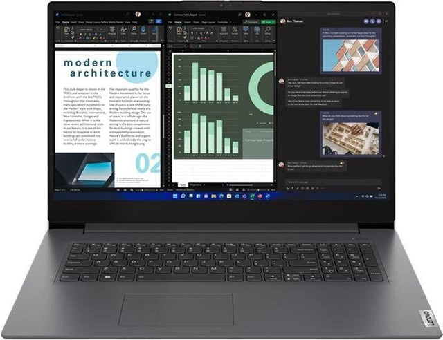 Lenovo V17 G4 IRU Notebook Iron Gray mit Intel Core i5 13420H, 16GB RAM, 512GB SSD, 17,3 Zoll Full HD IPS Display, Windows 11 Pro und Intel Iris Xe Grafik - Bild 1