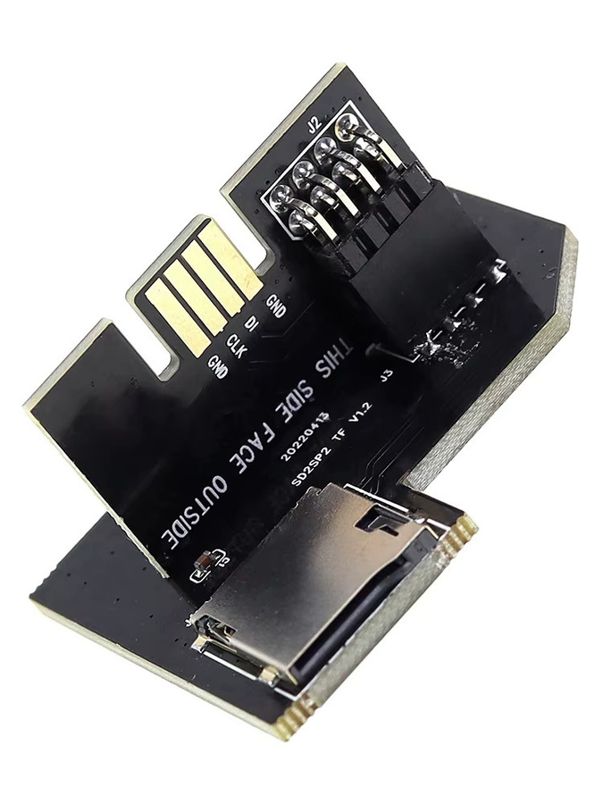 OULLX NGC SD2SP2 PRO Kartenleser SDLoad SDL Adapter für Nintendo GameCube, Micro SD TF Schreiberadapter in Schwarz - Bild 3