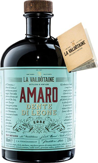 La Valdotaine Amaro Dente Di Leone Likör & Aperitif, Italien, 1,0 l, 32,6% Vol. - Bild 1
