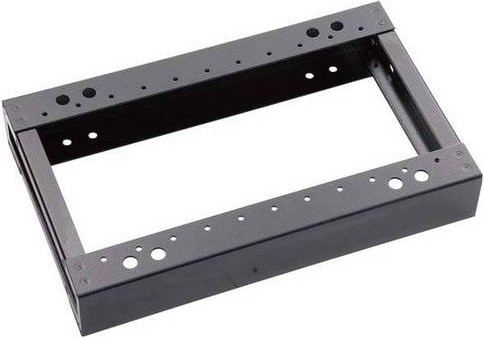 Hager MES-RS60601 Reihensockel seitlich offen in Tiefschwarz RAL 9005, B/T/H: 60 x 10 x 60 cm - Bild 1