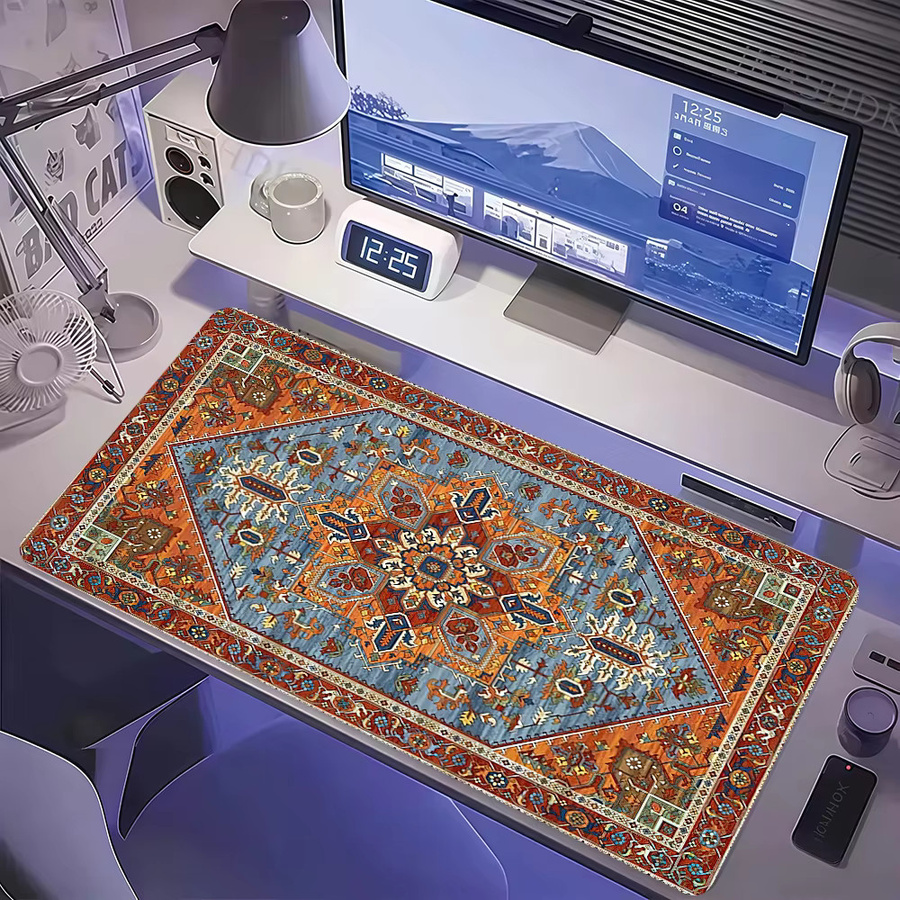 Großes Mauspad mit persischem Kunstmuster in Multicolour, rutschfest und verdickt, ideal für Büro und Gaming - Bild 1