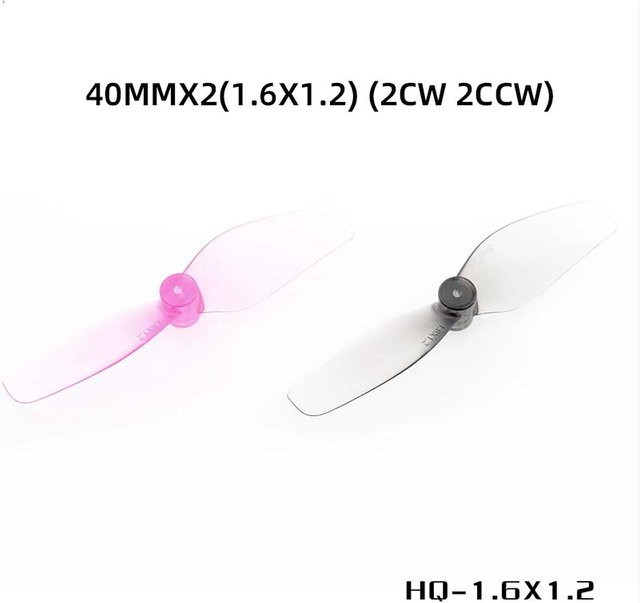 HQProp Ultralight FPV-Propeller Set in Pink, 40 mm, 2 Vorwärts- und 2 Rückwärtsdrehrichtungen - Bild 1