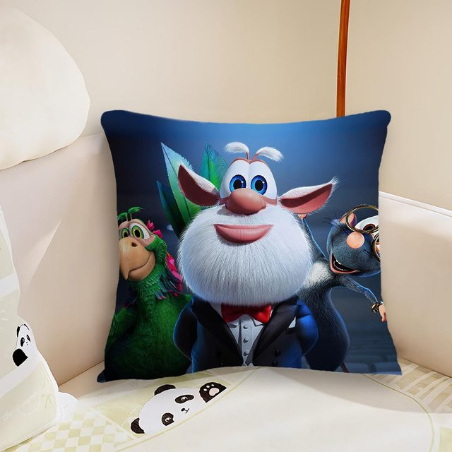 JMG Clothing Kissenbezug B-Booba Cartoon Design in Blau, B/B/B: 40 x 40 x 40 cm - Bild 1