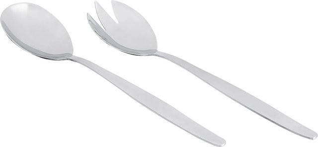 Fackelmann Salatbesteck aus Edelstahl in Silber - Bild 1