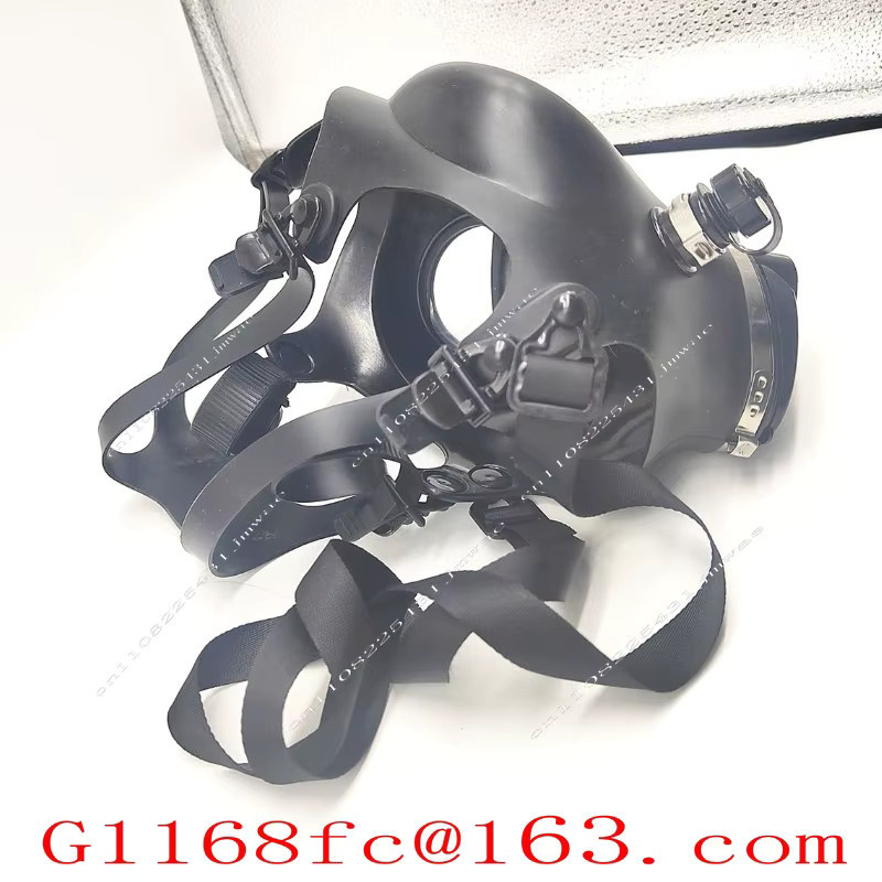 MLHJ Gasmaskenzubehör Set in Schwarz mit Gummischlauch, Metallverbindung und Katheter - Bild 3