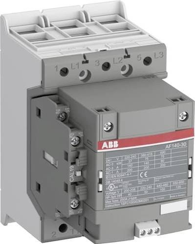 ABB AF140-30-22B-34 Schütz, 4 Schließer und 1 Öffner, 75kW, Grau - Bild 1