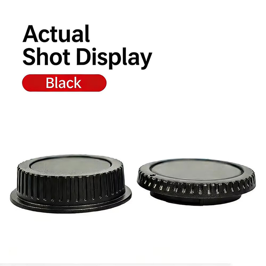 Canon Kameragehäuse-Abdeckkappe und Objektivrückdeckel in Schwarz für DSLR-Modelle - Bild 6