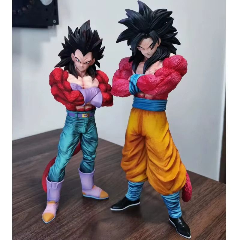 Bandai Dragon Ball Super Saiyajin 4 Goku Vegeta Doppelköpfige Statue Figur, Kunststoff - Bild 3