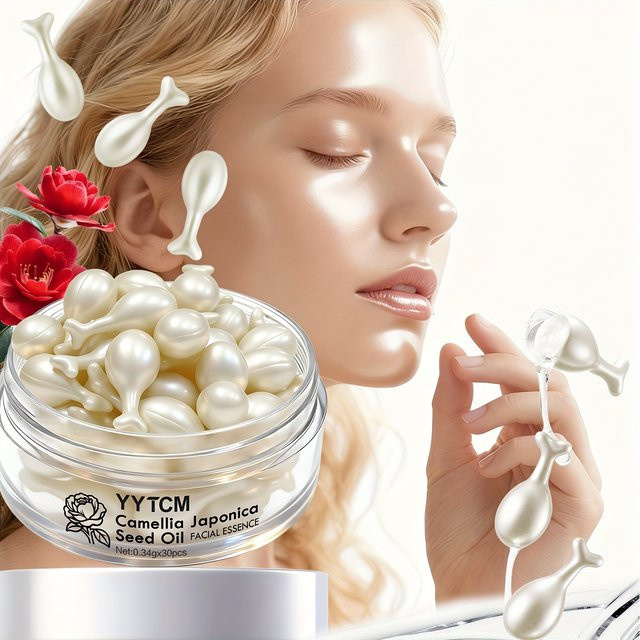 Kameliensamenöl-Essenz-Kapseln, Serum mit Retinol und Niacinamid, 30 Stück - Bild 1