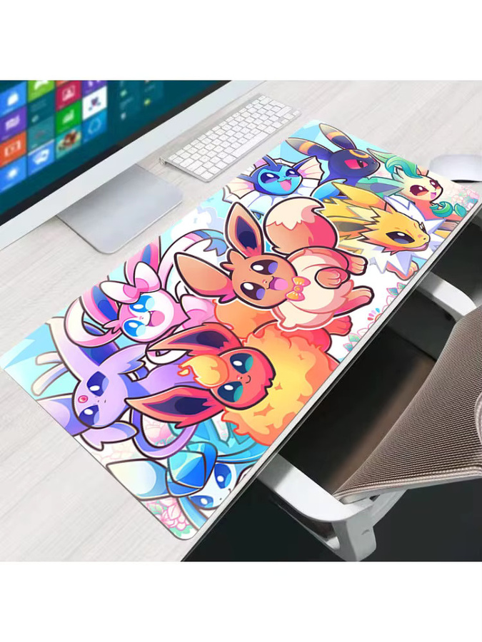 Bandai Eevee Pokemon Mauspad Speed Type mit Matte Oberfläche und verriegeltem Rand in Multicolour - Bild 2
