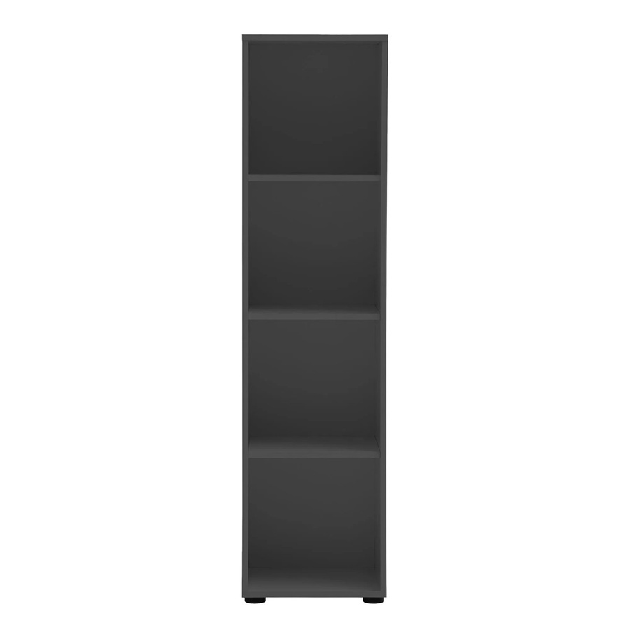 Schildmeyer Regal Metz modern in Anthrazit mit Rückwand, B/T/H: 38,2 x 38,2 x 150 cm - Bild 2