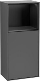 V&B Seitenschrank Finion rechts mit Regalboden in Anthrazit, B: 41,8 cm, H: 93,6 cm - Bild 1