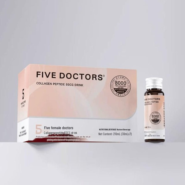 FIVEDOCTORS Limonade, Kollagen Peptid EGCG, 0,84 l - Bild 1
