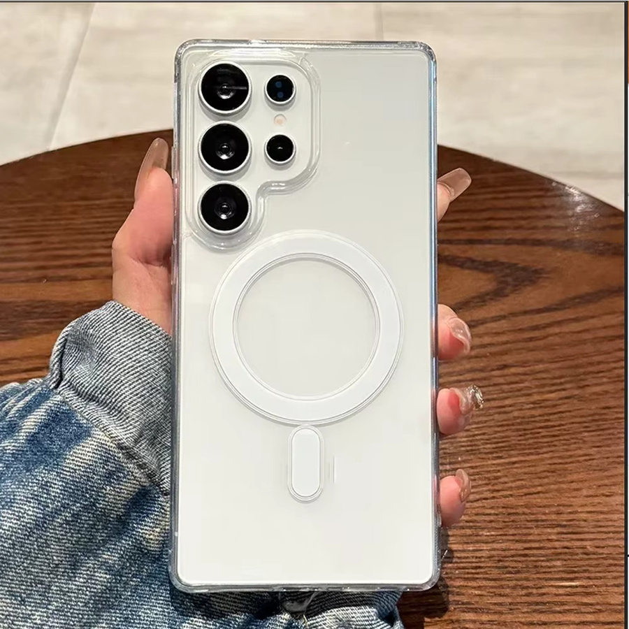 AKABEILA Transparente Magnetische Acryl Schutzhülle für Samsung Galaxy S26 S25 S24 S23 S22 Ultra und weitere Modelle - Bild 2