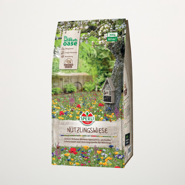 SPERLI's Nützlingswiese Rasensamen für den Garten, 800 g - Bild 1