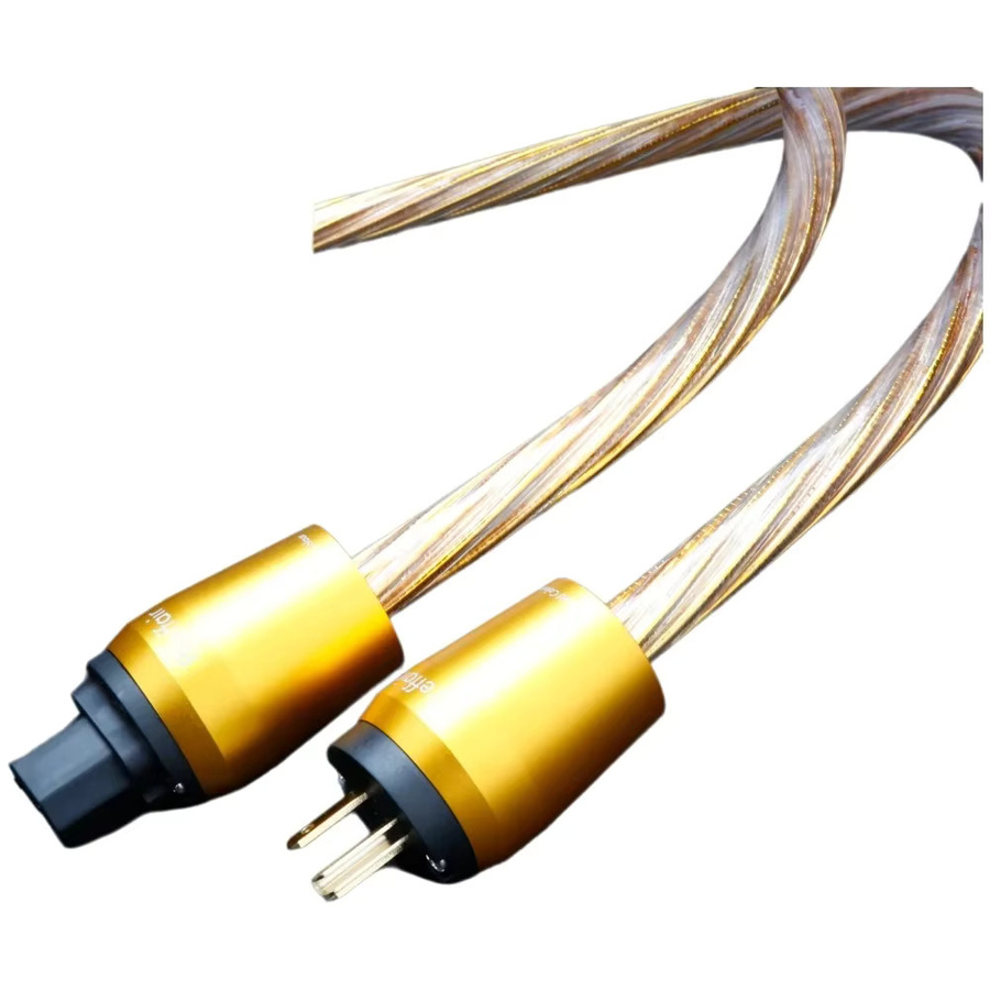 Preffair Audiophiles Stromkabel mit Gold OCC und versilberten Leitern 12AWG für Verstärker IEC 320 C15 - Bild 5