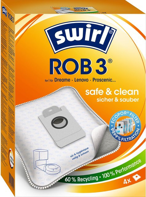 Swirl ROB 3 EcoPor Staubsaugerbeutel 4er-Pack - Bild 1