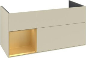 V&B Waschtischunterschrank Finion in Grau lackiert, Breite: 119,6 cm, Tiefe: 49,8 cm - Bild 1