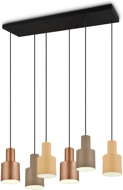 Trio Pendelleuchte Agudo 6-flammig Multicolor Schwarz matt B: 150 cm, T: 85 cm - Bild 1