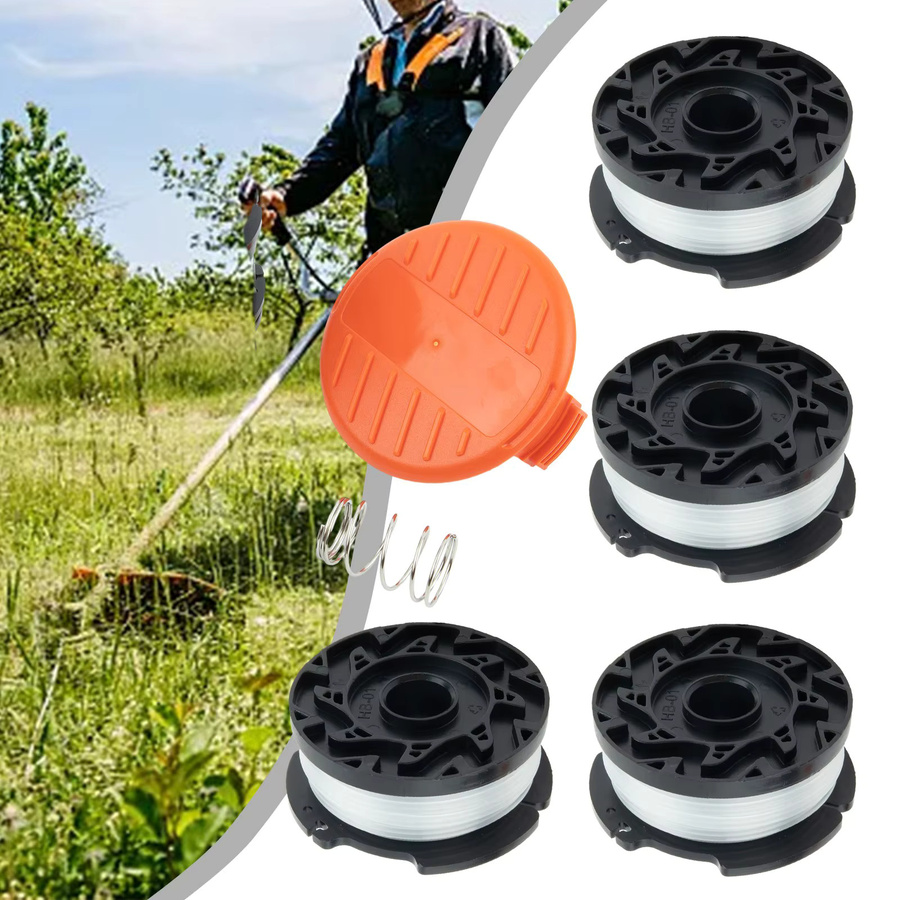 Black+Decker Ersatz-Trimmerspule mit Kappe AF100 für Rasenmäher Modelle GL280, GL301, GL425 und GL430 - Bild 6