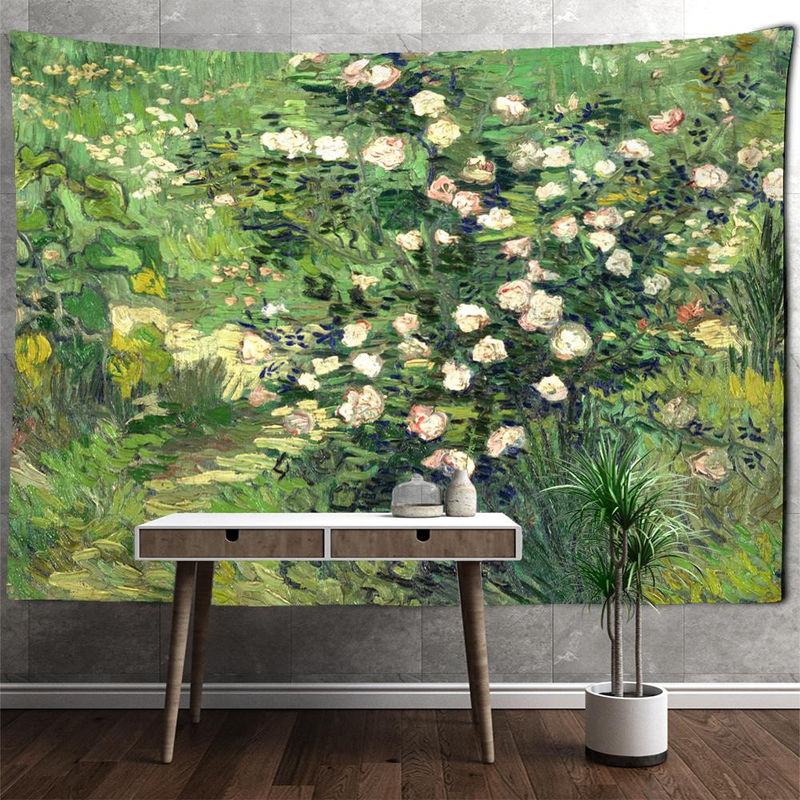 Super Six Wandteppich Weizenfeld Ölgemälde Landschaft Bohemian Art Wandbehang mehrfarbig B: 230 cm, H: 180 cm - Bild 2
