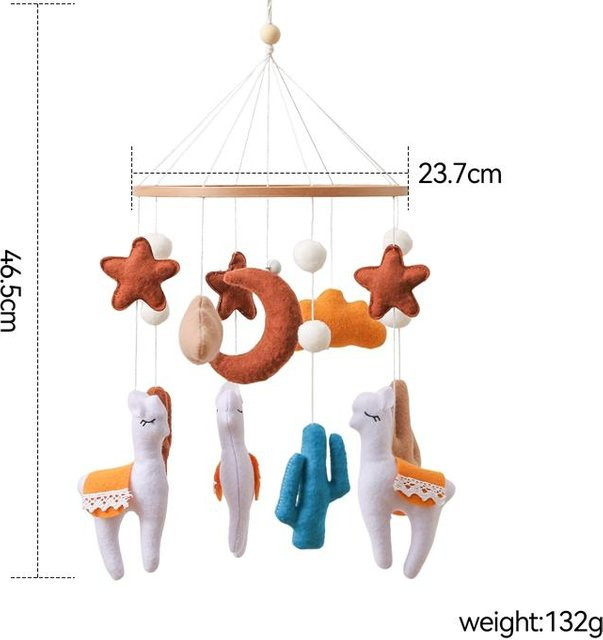 Binchi Outdoor Product Alpaka Babybett-Mobile, Plüsch, ab 0 Jahre - Bild 1