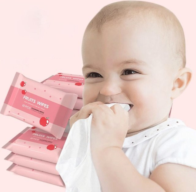 EDI Baby-Feuchttücher, 10 Stück, Reines Wasser, Kinder - Bild 1