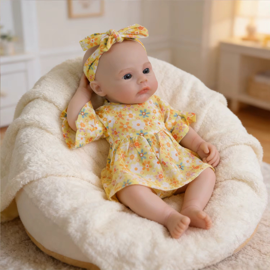 NPK Reborn Baby Meadow, Vollsilikon-Puppe, 12-Zoll, Silikon-Version - Bild 2
