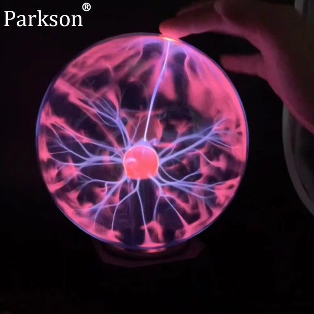 PARKSON Magische Plasma Kugel Lampe als berührungsempfindliches Nachtlicht in Multicolour und Transparent für die Desktop-Dekoration - Bild 1