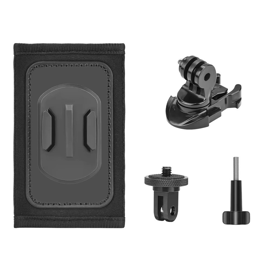 Flymile Rucksack-Schultergurt-Halterung mit Taschenclip in Schwarz für DJI Action 6, Pocket 3, OSMO 360 Nano, Insta360 X5 und GoPro Kamera-Zubehör - Bild 7