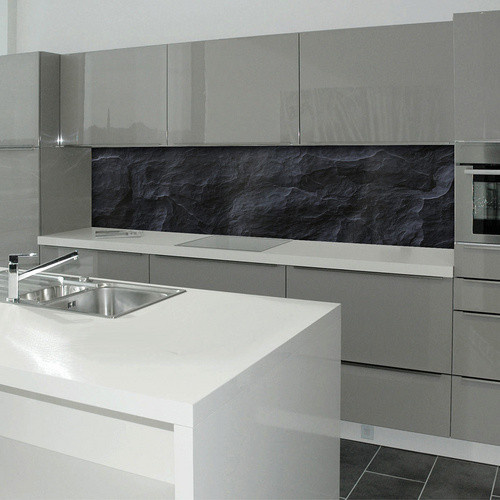 mySPOTTI Küchenrückwand Schiefer Optik aus Aluminium in Anthrazit B: 220,0 cm, H: 60,0 cm - Bild 2