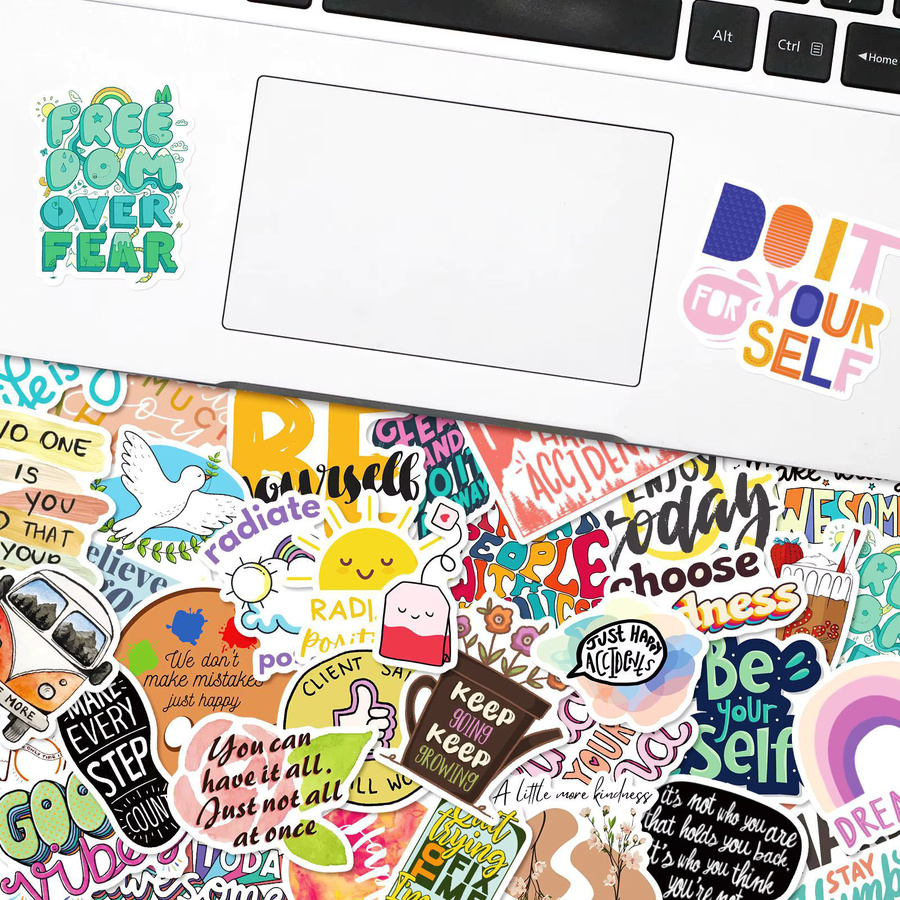 50 Stück motivierende Aufkleber in Multicolour für Wasserflaschen, inspirierende Sticker für Schüler, Jugendliche und Lehrer - Bild 3