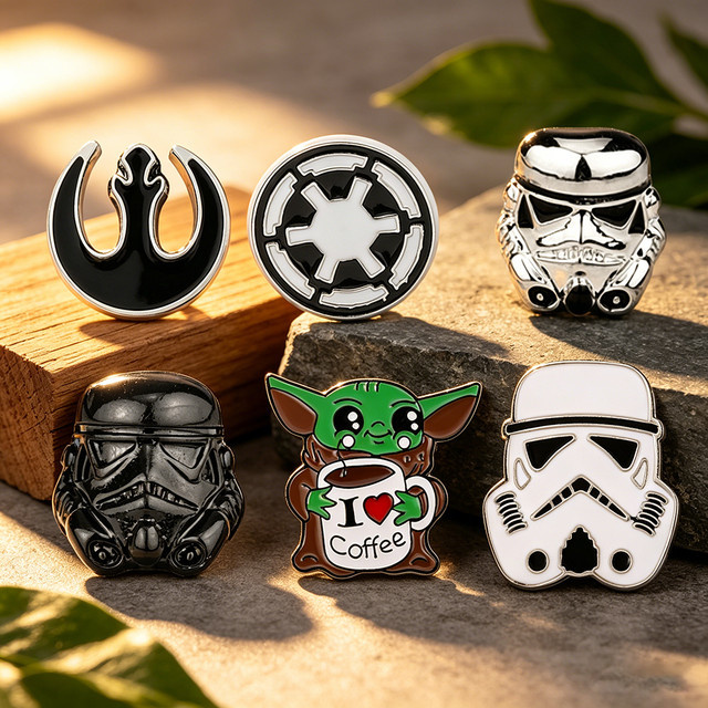 Star Wars Emaille-Pin, Der Mandalorianer Yoda Baby, Bunt - Bild 1