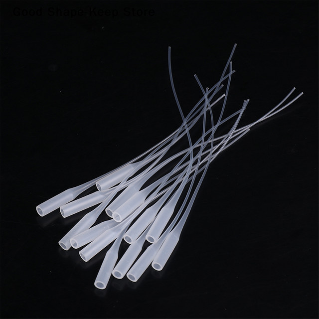 100 Stück Präzisions-Klebstoffapplikatoren aus Kunststoff in Transparent, Universal 502 Klebstoff-Tropfer und verlängertes Punktierrohr für Handwerk und Labor-Dosierung, Länge: 8 cm oder 12 cm - Bild 1